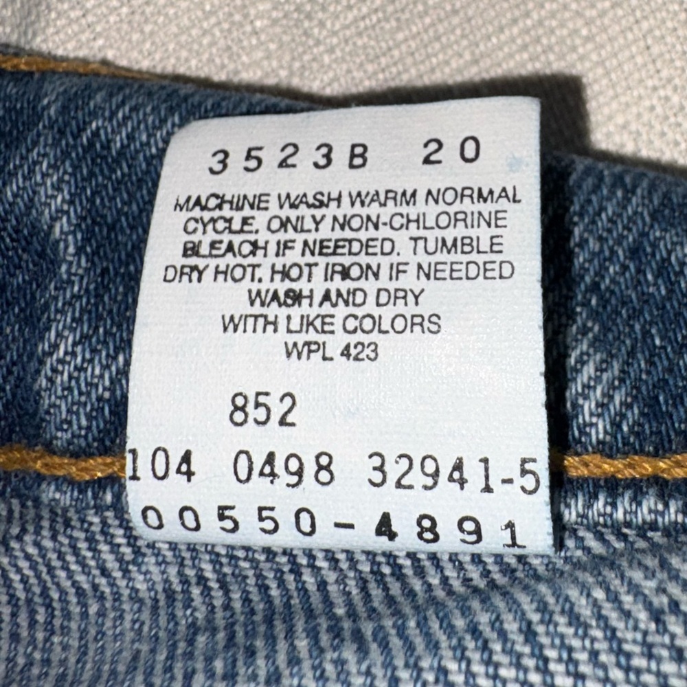 Levi’s 550 Relaxed Fit Jeans 34x30 Vintage Red Tab 90s Denim - Picture 4 of 10